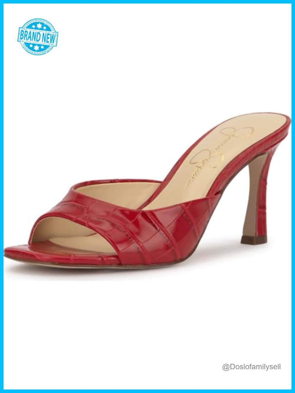 Faux Leather Stiletto Heel Sandals Slingback Open Toe Slide Semi Formal
